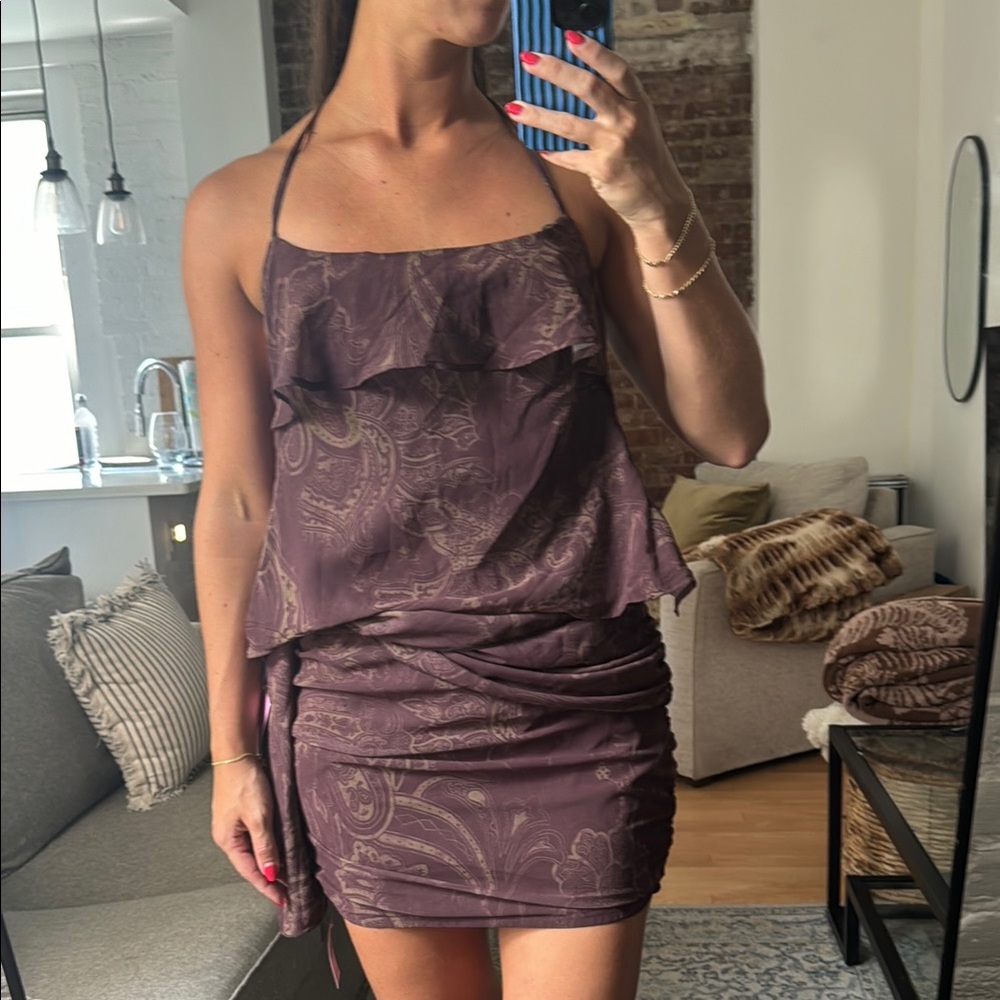 Purple Paisley Two Piece Set